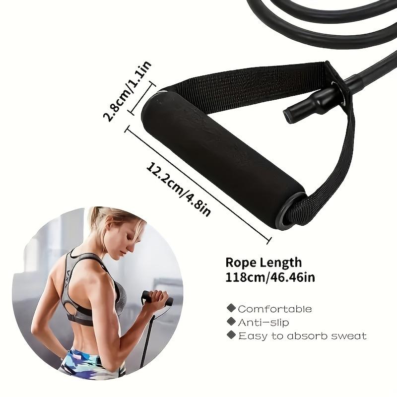 1pc Fitness Stretching Rope 5 Speed Resistance Belt with Handle, Ideal for Home Exercise, Pilates, Body Shaping, Perfect Gift for Christmas