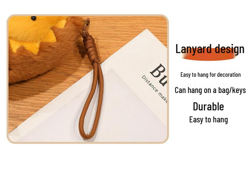 Plyšový přívěsek pečená sladká brambora - Roztomilá dekorace na tašku