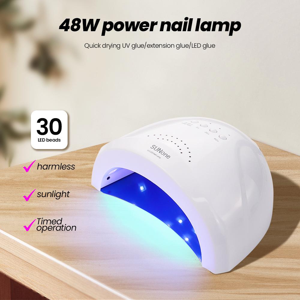 Lampe de Durcissement pour Gel à Ongles Professionnelle SUNONE - Lampe Photothérapie & Cuisson à Séchage Rapide pour Débutants Salons d'Ongles à Domicile