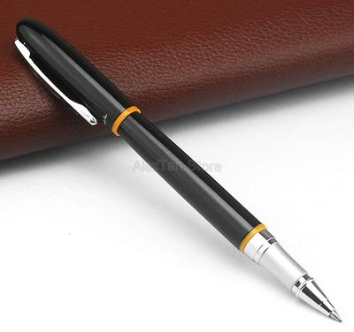 Picasso 907 Creative Montmartre Pimio Metal Black Roller Ball Pen W/Yellow Ring Original Box Fine Nib For Best Stationery