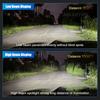 MAXGTRS 200W Auto LED Lens H4 Headlight for Cars High Beam Low Beam Projector Turbo Fan 6000k White Color Lighting