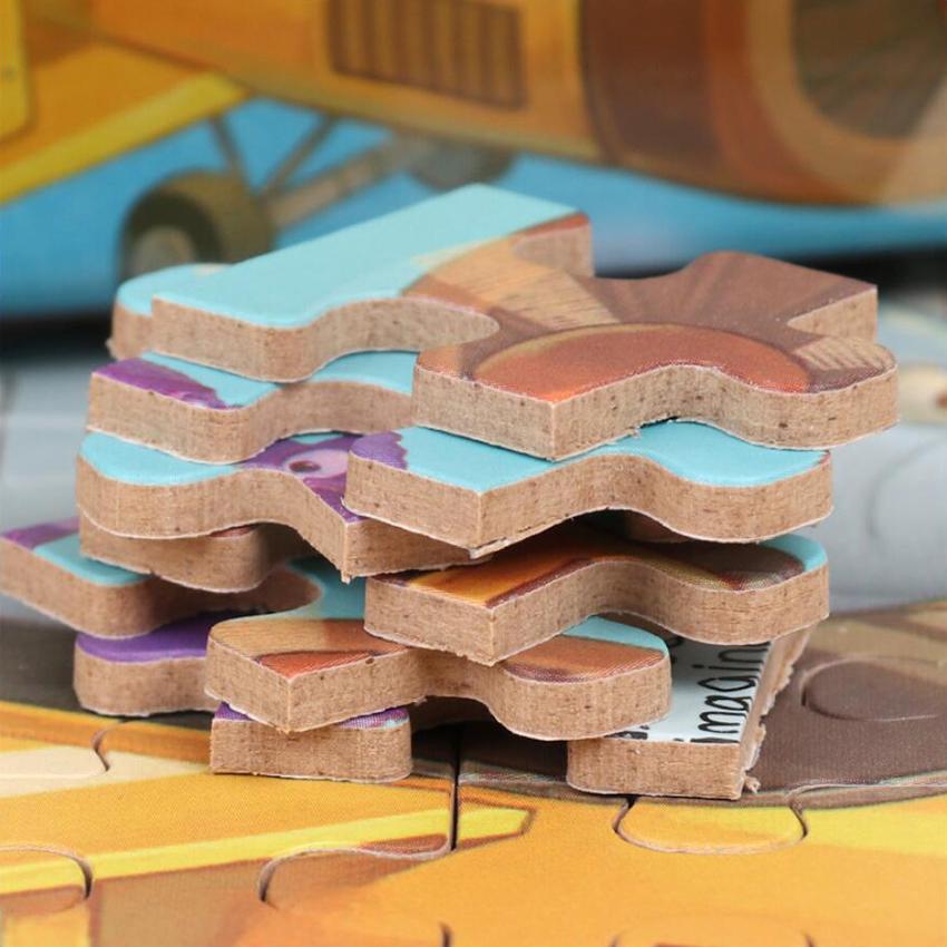 60dílné puzzle Montessori hry Kreslené zvíře Vozidlo Dinosauří puzzle pro děti Vzdělávací hračky Dětský vánoční dárek