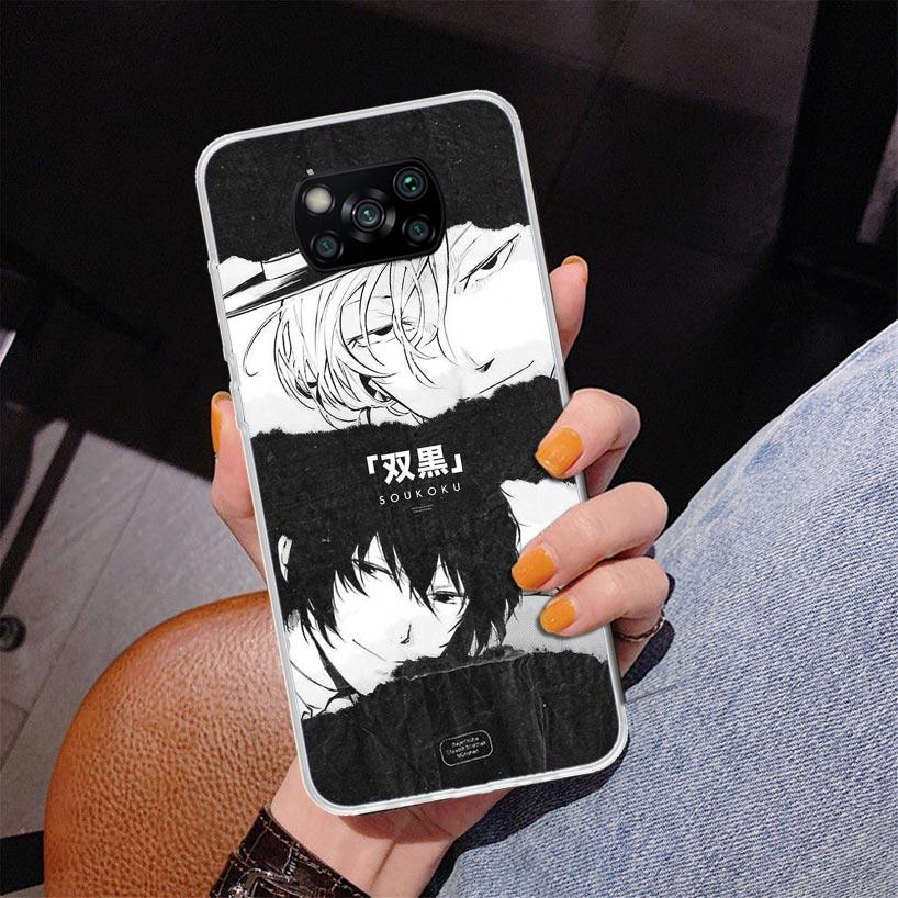 Bungo Stray Dogs Double Black Phone Case For Xiaomi Poco X7 X6 X5 Pro F7 Ultra Redmi 15C 15 13C 13 12C 12 10 10A 10C 9 9A 9C 9T