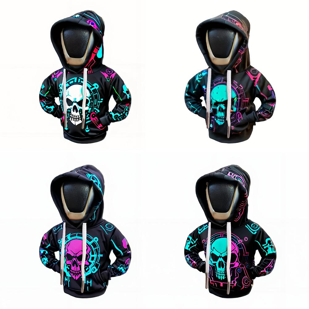 Creative Skull Car Gear Lever Hooded Clothes Car Gear Lever Cover Small Hoodie Car Interior Gear Shift Cover