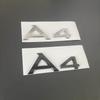 3D ABS Chrome Black A3 A4 A6 Logo Letters Rear Trunk Emblem Badge Sticker Decals For B A3 A4 A6 Car Accessories
