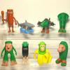 6-18pcs tung sahur figure cartoon toy tralalero tralala bombardment crocodile shimpanzini bananini figures model decoration doll