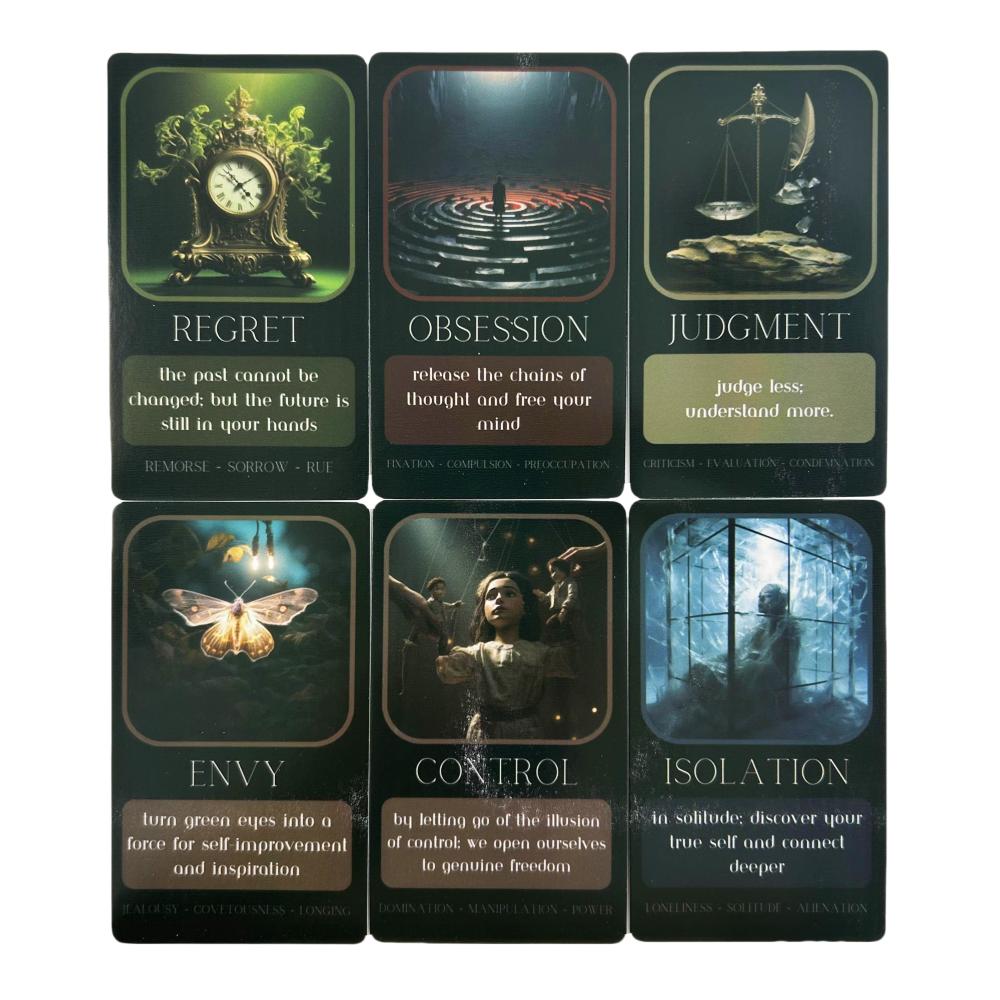 Shadow Work Oracle Cards Full English Deck Tarot Divination Wisdom Fate Family Party Edition Board Game