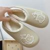 Bag heel household cotton slippers household autumn and winter thick-bottomed warm slippers non-slip stall cotton mop