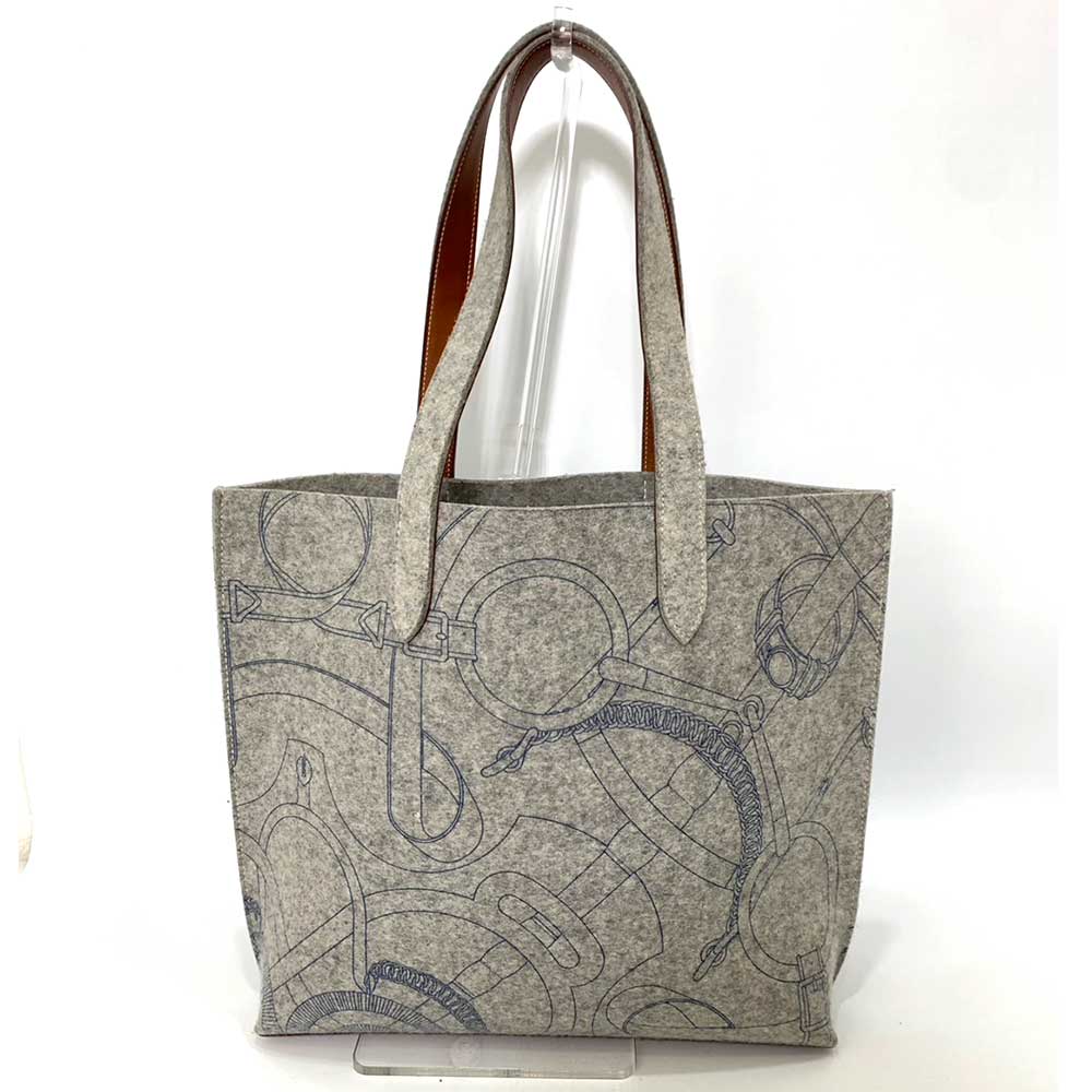 Used HERMES KarimiTote Bag felt Women