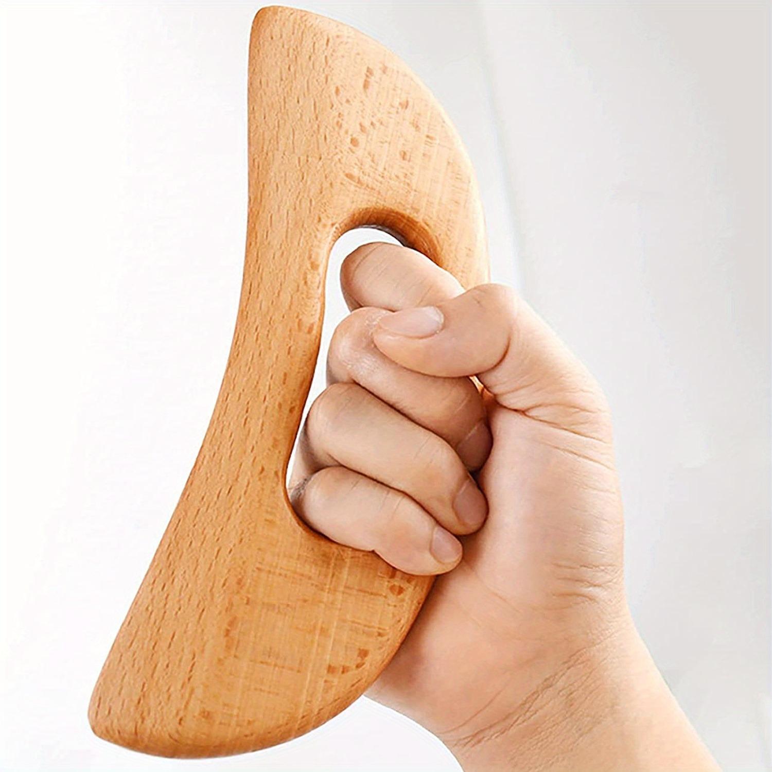 

Lymphatic Drainage Massager, Wooden Gua Sha Tool for Body, Manual Massage Scraper for Anti Cellulite and Relieve Muscle Fatigue