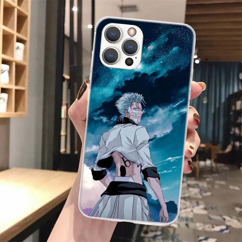 Bleach Grimmjow Silicon Phone Case for iPhone 17 16 16E 15 Pro Max 14 Plus 11 13 Mini 12 7 8 SE Air 17Pro Cover Shell for Apple