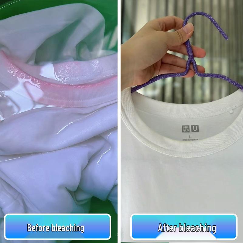 Agent puternic de albire: Înălbitor pentru haine pentru tricouri, cămăși și haine albe îngălbenite