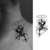 1 Foglio Tatuaggi Temporanei Teschio Ancora Insetto Per Mani Collo Adulti, Adesivi Tatuaggi Finti di Halloween Tatuaggi Realistici a Lunga Durata