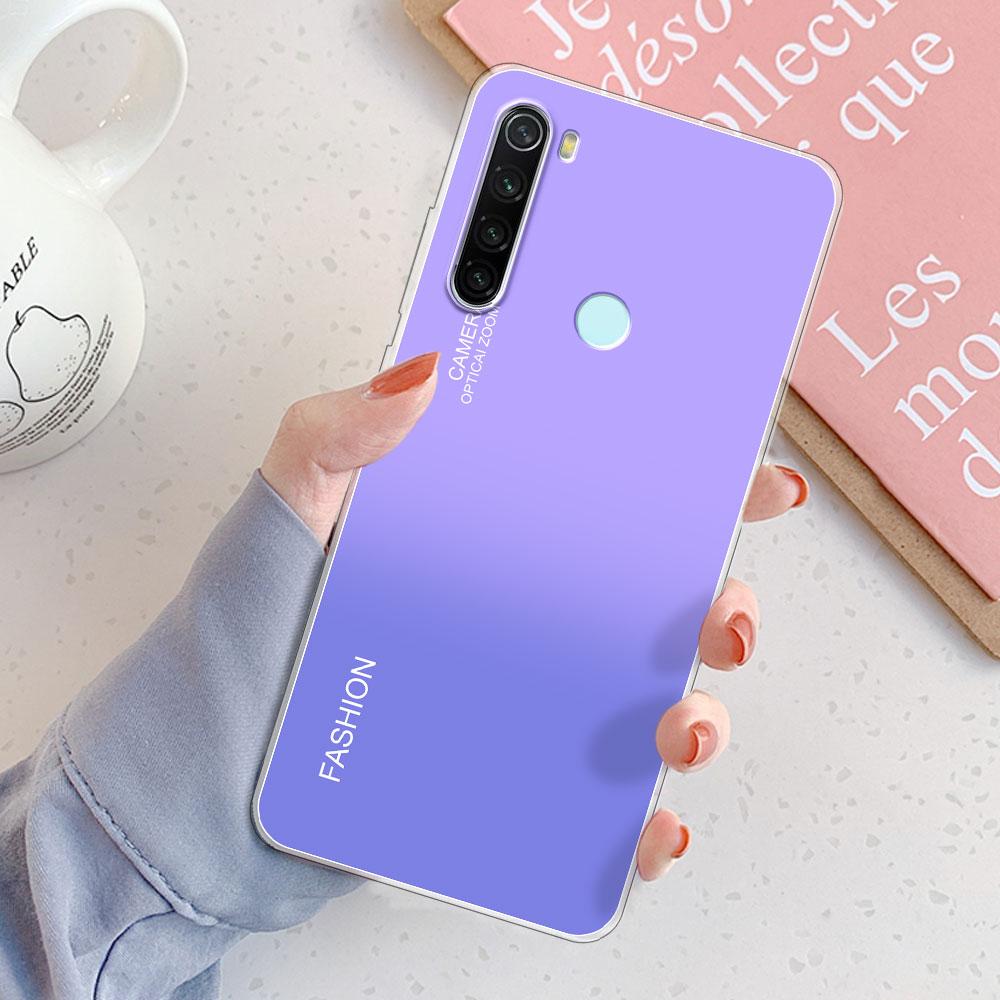 Custodia Redmi Note 8 Pro Cover Posteriore Note 8T Ragazze Nuova Moda Trasparente Custodie per Telefono Custodia Morbida in Silicone Per Xiaomi Redmi Note 8 Coque