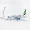 1/300 Metal Scale Aircraft A320 Vietnam Bamboo Airways Replica Collected Model Plane w Landing Gears kids toys for boys