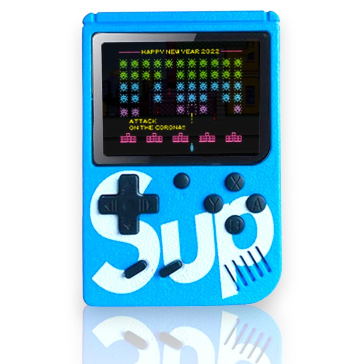

Grigioy Handheld Game Console with 400 Retro Plays 400 Games SUP-style Built-in Games, (Blue)