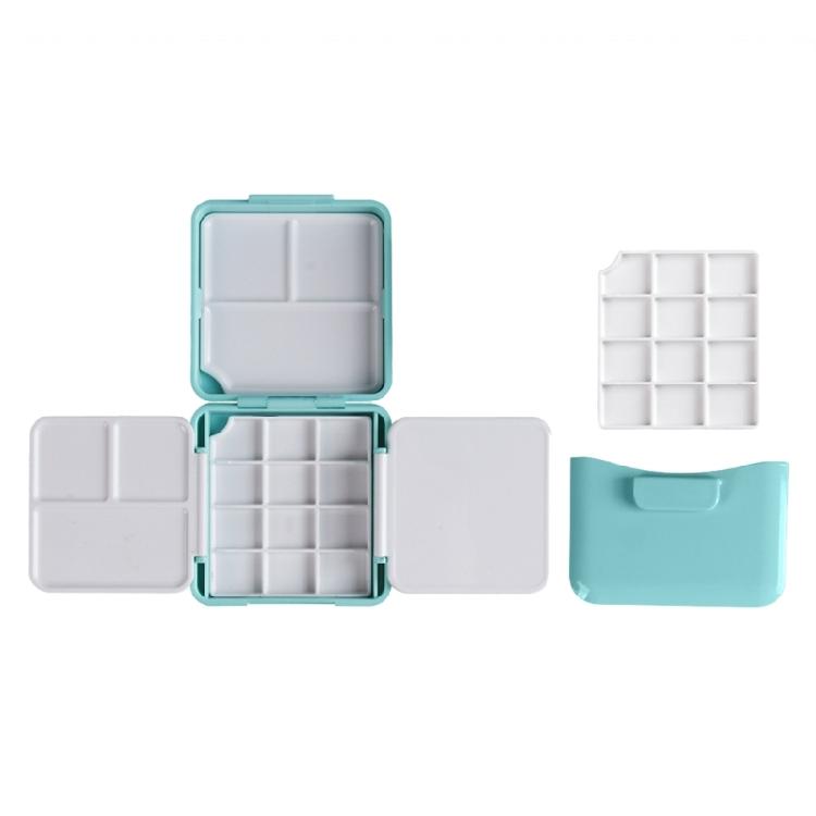 Empty Watercolor Palette, Watercolor Tins Box Palette Paint Case with Empty Pans, Paint Tray Palette Box for Watercolor
