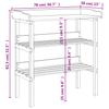 Pflanztisch mit Regalen 78 x 38 x 82,5 cm Massives Kiefernholz