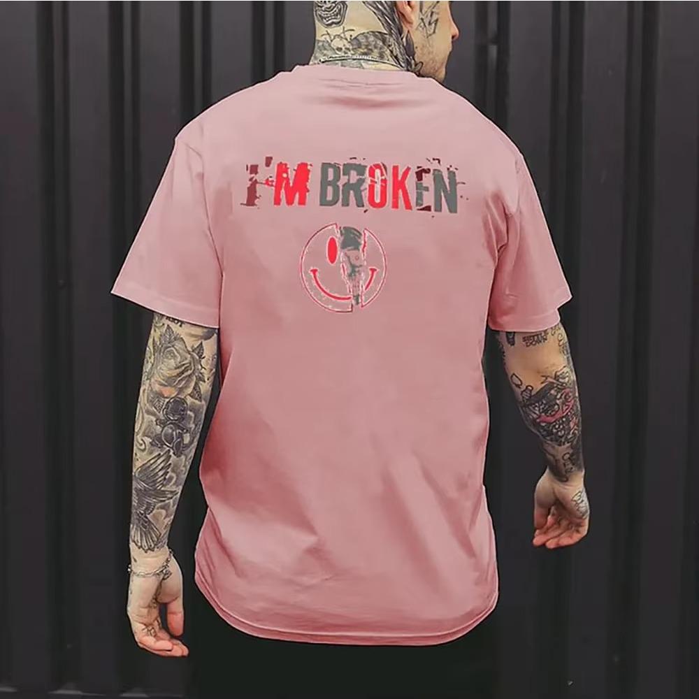 

3D-принт мода уникальный дизайн мужские футболки впитывающие пот повседневные летние топы с коротким рукавом мужские крутые свободные одежда XXXXXL розовый