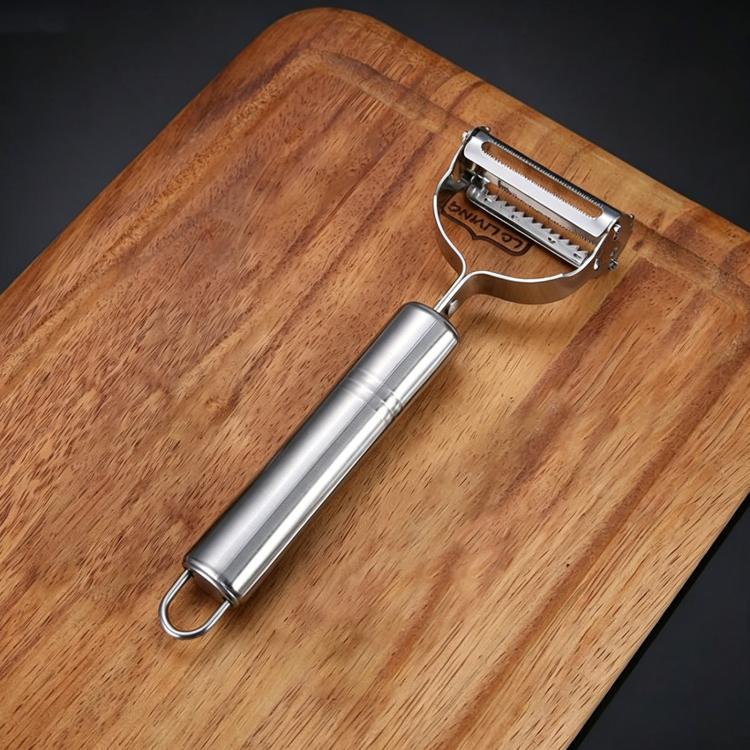 LsCook Stainless Steel Peeler & Grater Single English Cardboard Packaged