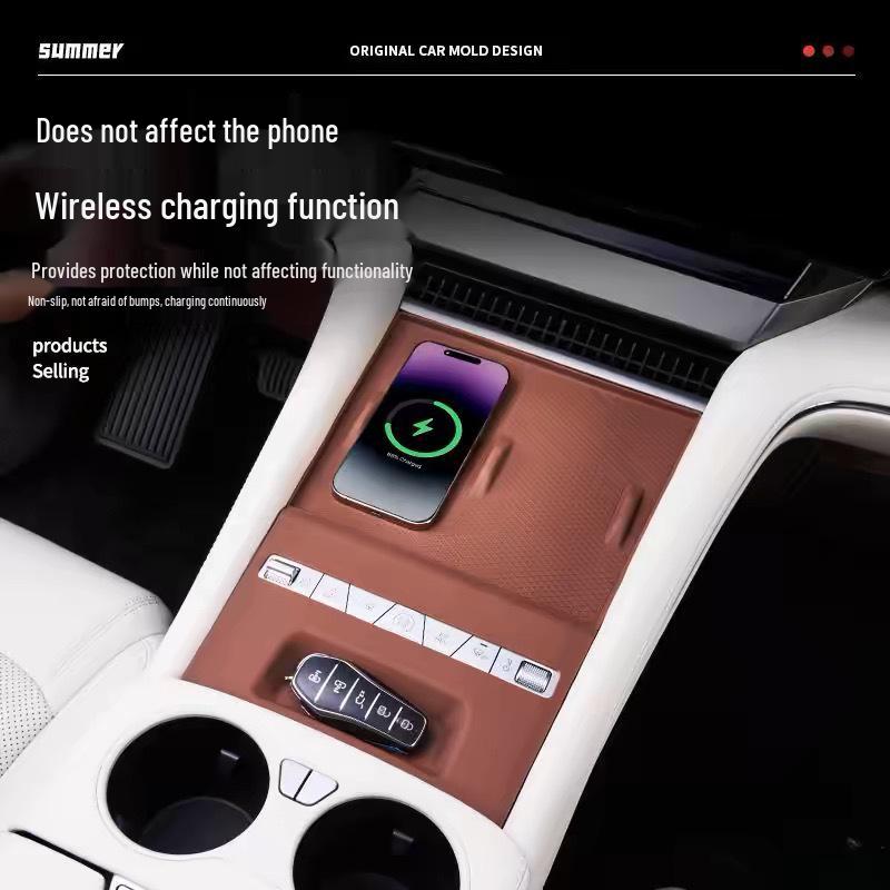 BYD Wireless Charging Silicone Pad for Car Interior Modification