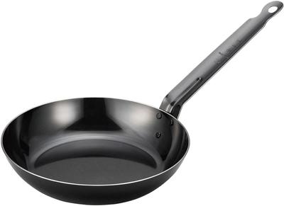 Hokuriku Aluminum Iron Frying Made of Compatible with Made In Iron Oil Growing Frying Blue Tempered Ajiittetsu Pan, 22cm, Iron, IH, Japan, Content,