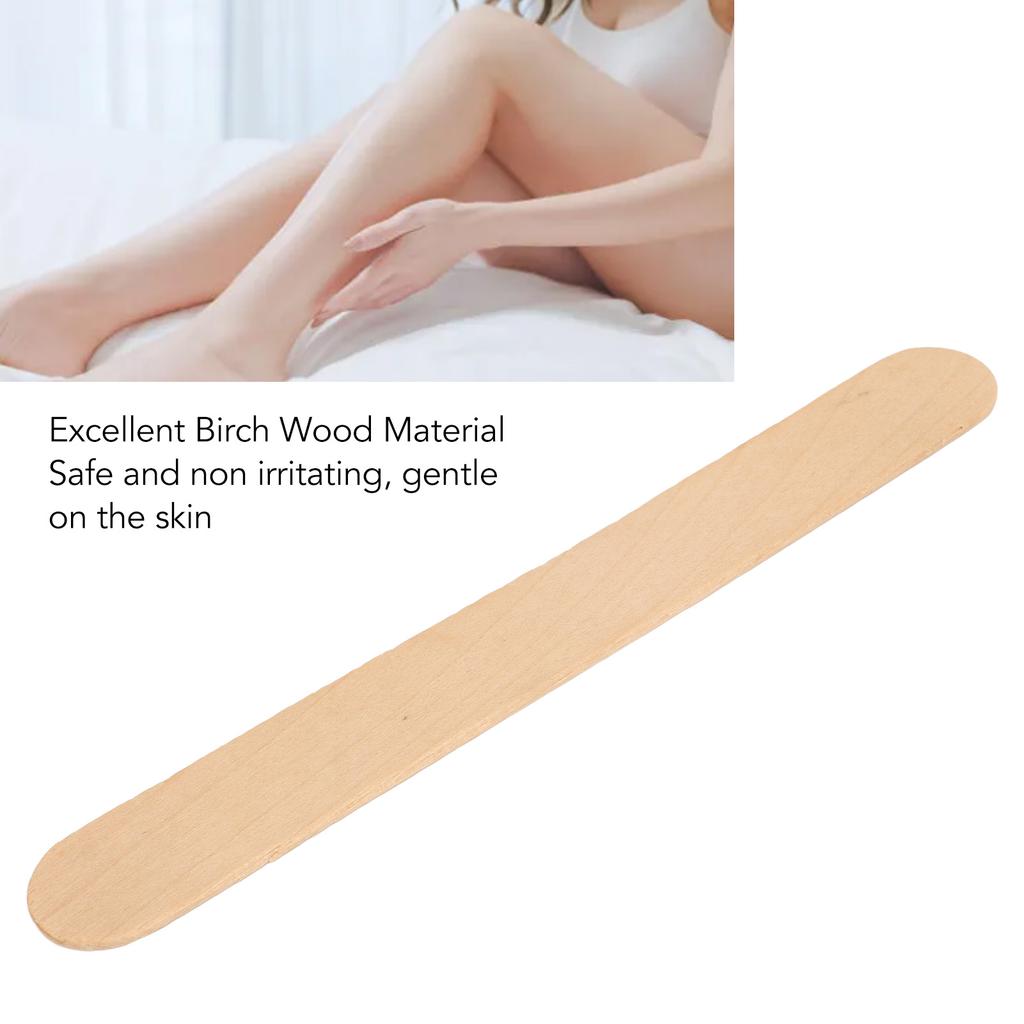 300PCS Waxing Craft Stick Multifunctional Birch Wood Hair Removal Stick for Home
