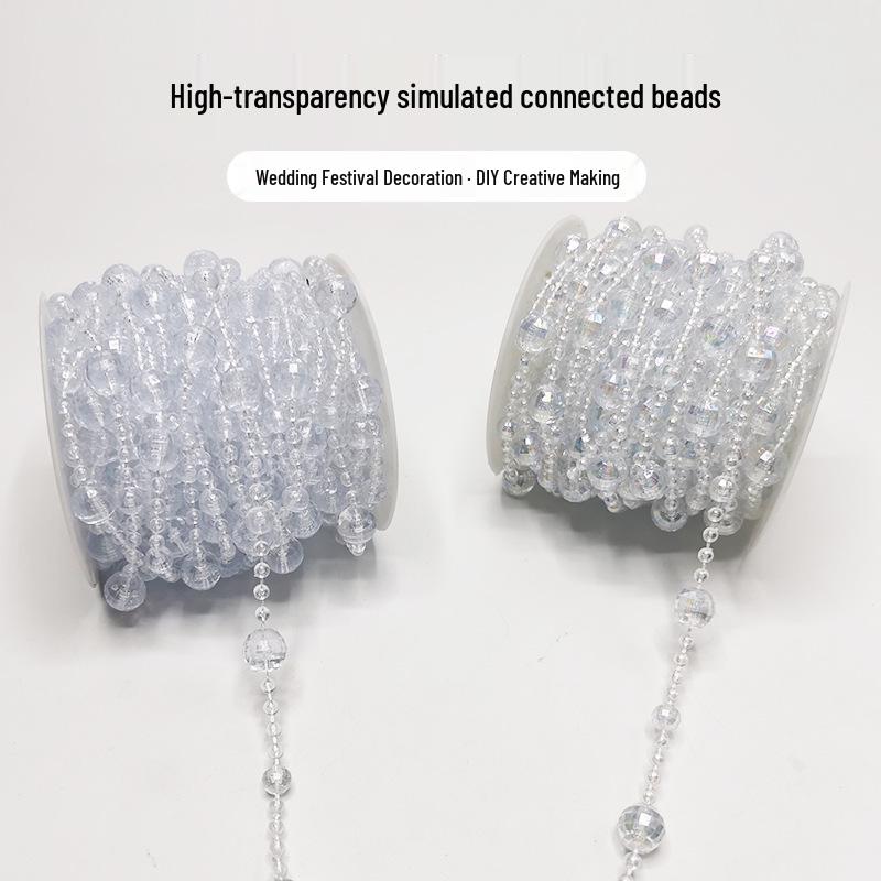 Contas e Correntes de Pérolas de Imitação - Acessórios DIY de 12+7+4mm para Roupas, Corredores de Casamento e Artesanato