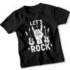 Kids Rockstar TShirt Children Let'S Rock! Guitar Band Star Day N Roll School Tee