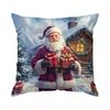 Christmas Painting Cushion Pillowcase Printed Polyester 45x45cm Throw Pillowcover Decorative Sofa Cushion Pillowslip Home Decor