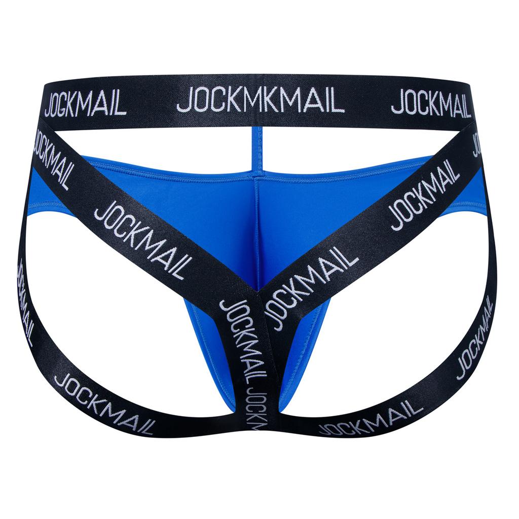 Jockstraps JOCKMAIL Elastic Band Letter Printed Fashion Ultra-thin Ice Silk Men's Thong Underwear