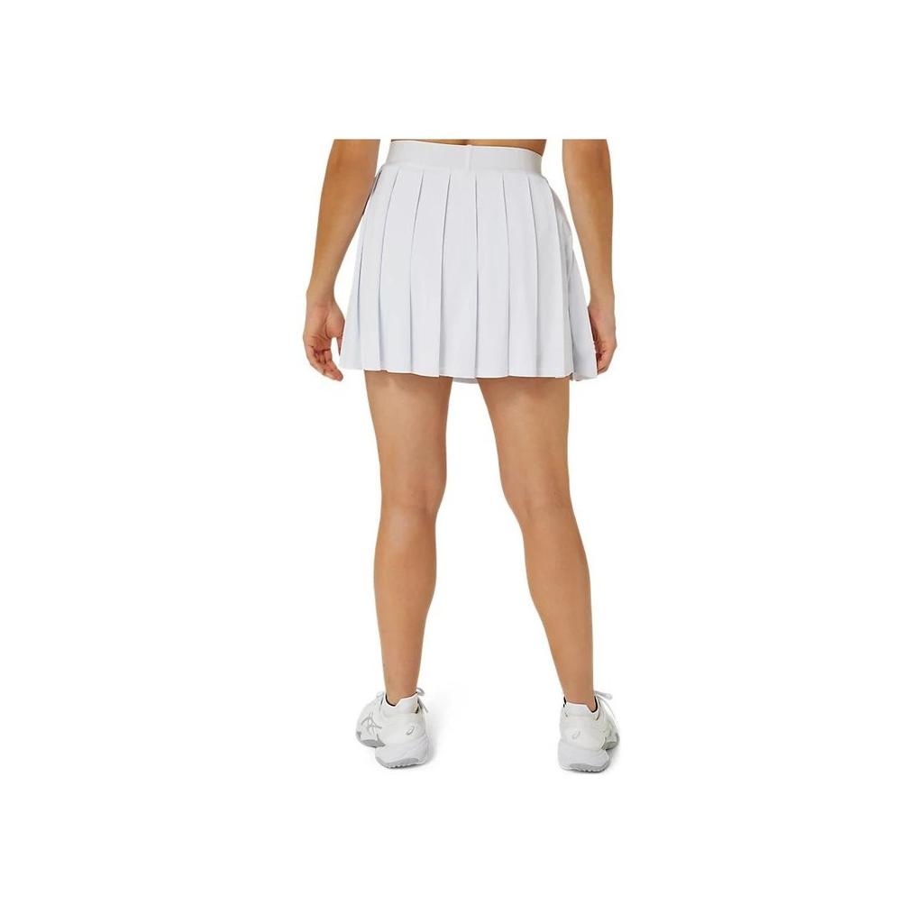 Asics Classic Skort Solid Color Elastic Waist Classic Quick-Dry Pleated Casual Skirt Women skirts White 2042A299-100