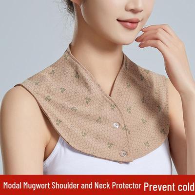 Modal Mugwort Neck Protector Shawlette – Cold Protection & Support for Air-Conditioned Rooms.
