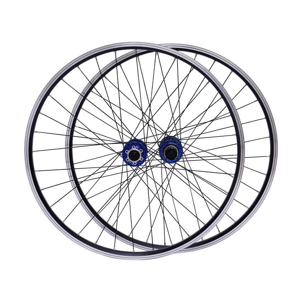 Set Roți Bicicletă Montană 69.9cm/27.5Inch, Jantă Aliaj Aluminiu Frână Disc Set Roți MTB, Roți Față Spate cu Eliberare Rapidă Bicicletă Neagră