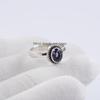 Natural Amethyst Ring, Handmade Minimalist Ring, 925 Sterling Silver Ring, Oval Crystal Ring, Gift for Mom, February Birthstone