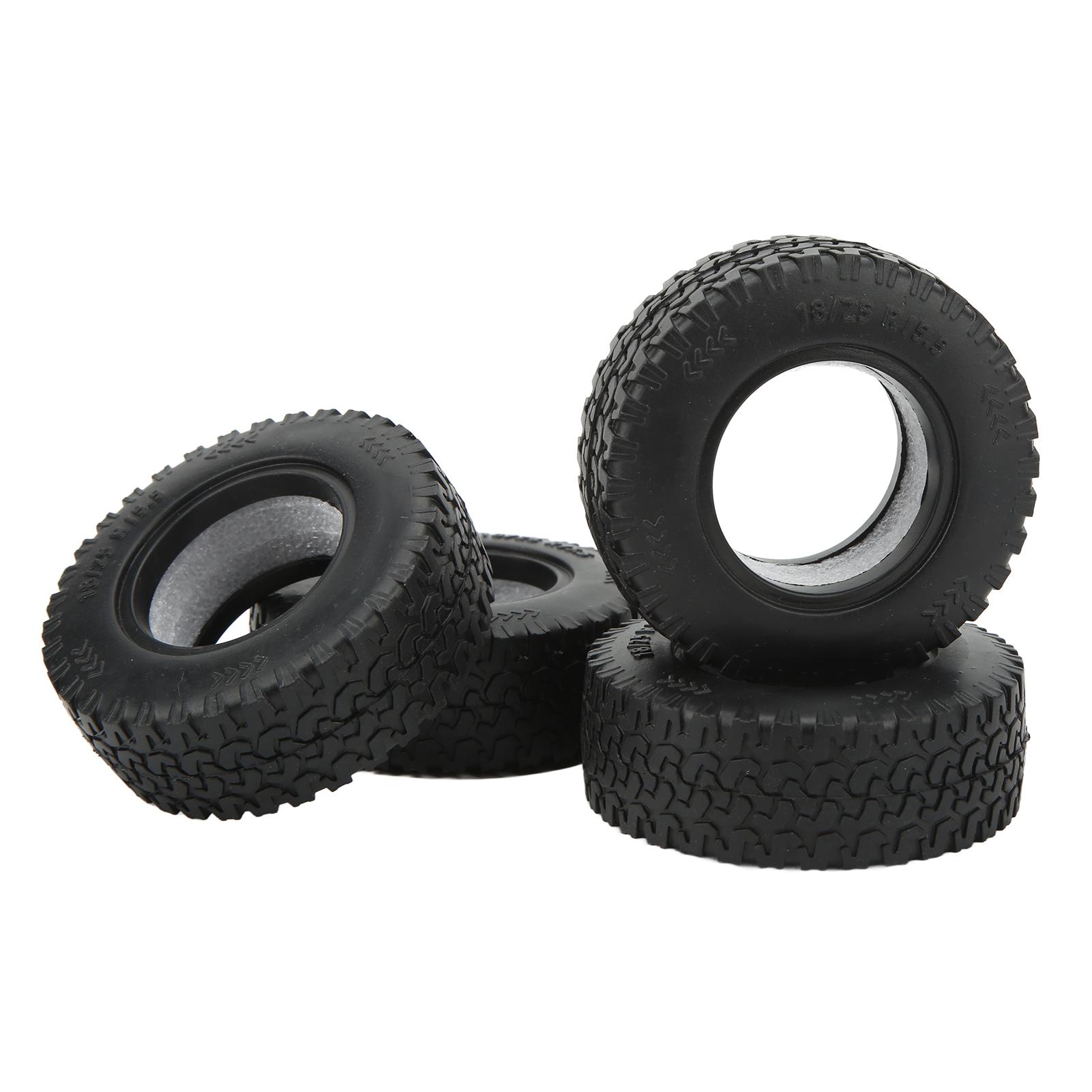 

4Pcs 1.55 Inch Soft Rubber Wheel Tires for Tamiya CC01 LC70 LC80 118 Air UTB18 Capra Remote