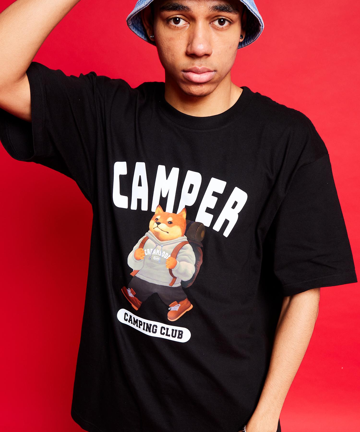 Cream Soda Lab Camping Club Short Sleeve T-Shirt Black Xxl