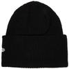New Era Wide Cuff Beanie New York Yankees Hat, Unisex Black Cap