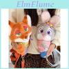 Cartoon Zootopia Judy Hopps Nick Wilde Plüsch-Umhängetasche mit Stauraum für den täglichen Gebrauch