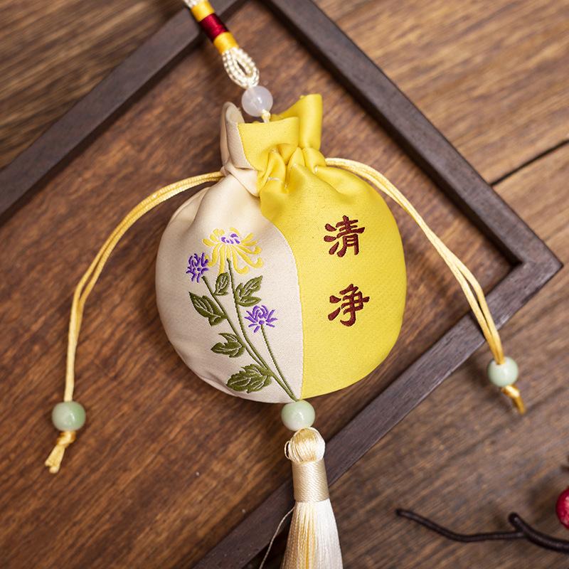 

Маленькая сумка-саше, сумка Fukufu, парчовая сумка Fukufu для ручной клади, автомобильная подвеска Oshou, фестиваль лодок-драконов, сумка-саше 7*9cm【about】