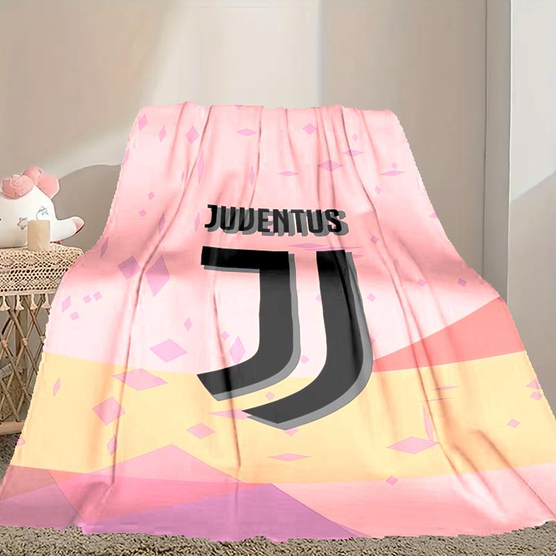 Coperta con Motivo del Football Club Juventus, Coperta Accogliente per il Comfort in Tutte le Stagioni su Divani, Letti, Ufficio, Auto, Campeggio e Viaggi
