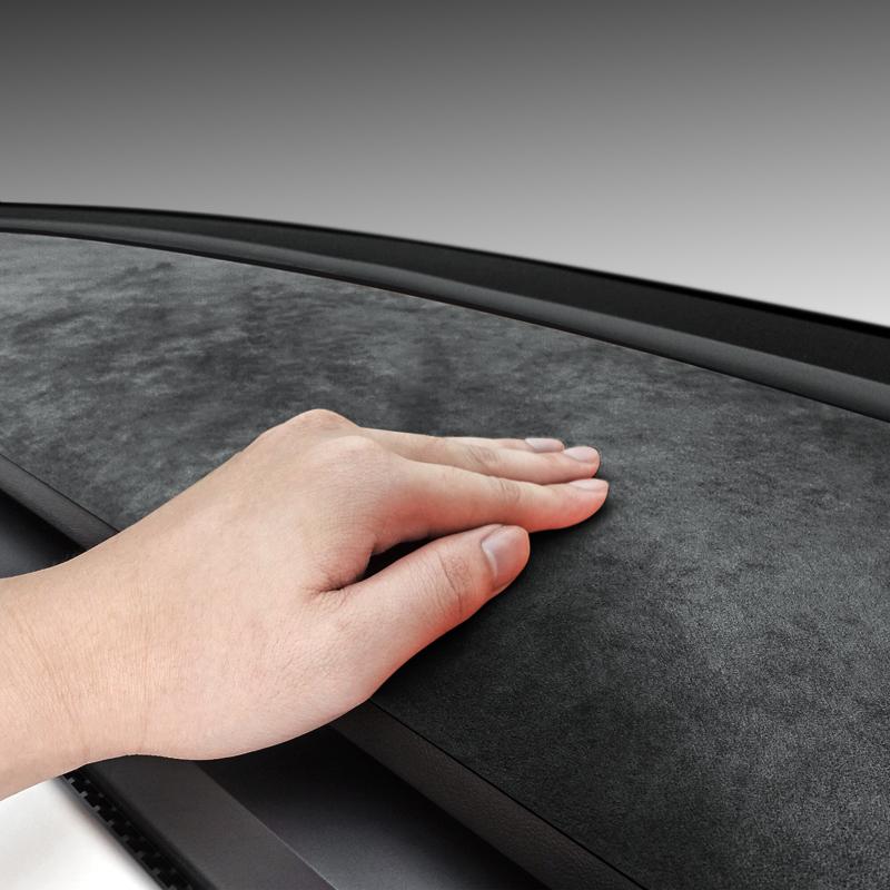 For Tesla Model 3 Y 2018-2022 Made of Alcantara Dashboard Instrument Trim Sunshade Pad Sticker Car Interior Tuning Accessories