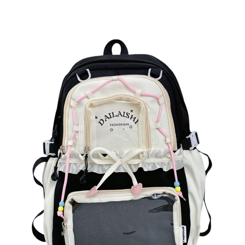 New High-value, Fresh and Sweet Candy-colored Backpack, Lightweight and Large-capacity Backpack for Junior High School Students