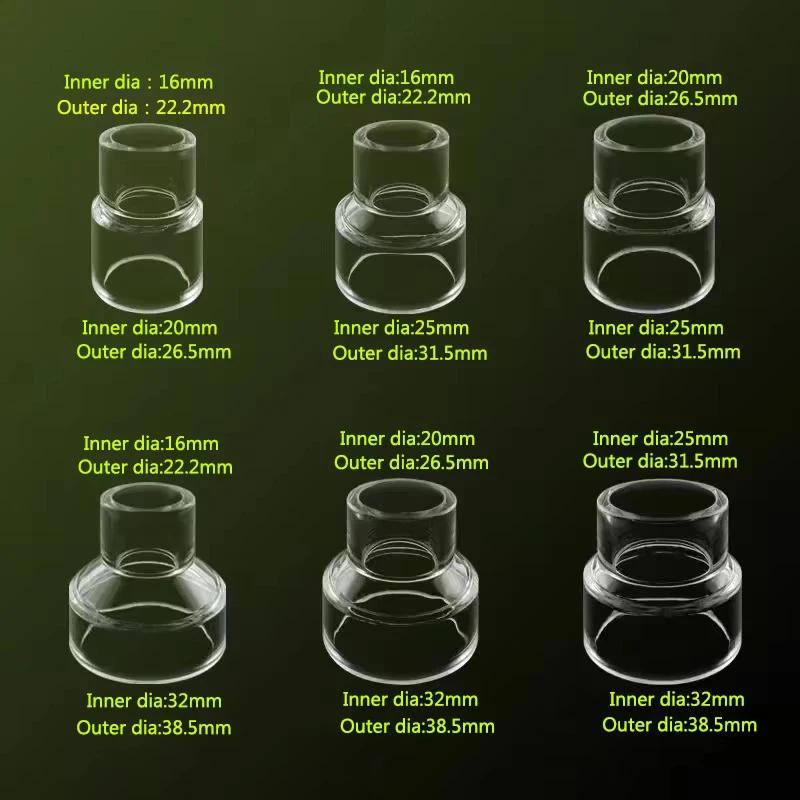 5PCS Acrylic Transparent Reducing Adapter for Direct Size Matching Straight-Through Pmma Aquarium Water Pipe Fittings Accessory