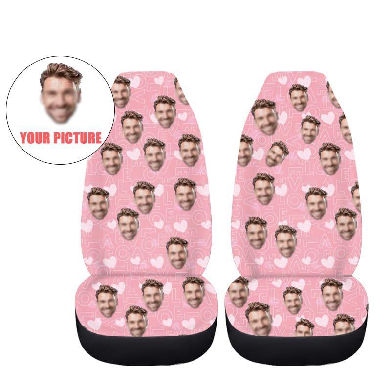 Car Front Seat Cover 2 Pcs Car Seat Cushion Cover Anti-Fouling Cover Universal Model