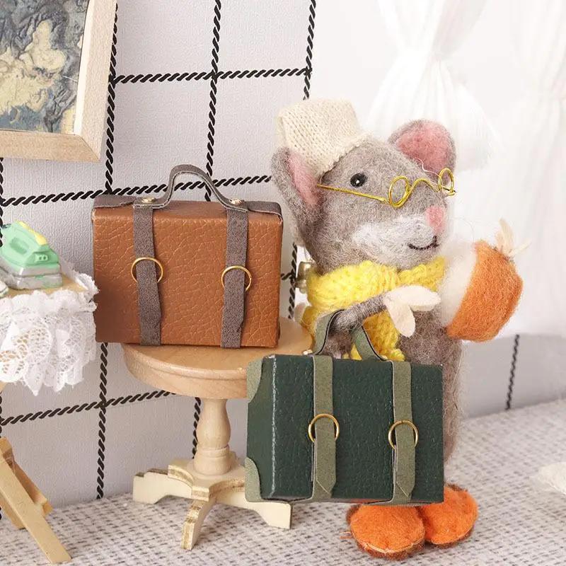 1:12 Puppenhaus Miniatur Aktentasche Koffer Modell Dekor Spielzeug Puppenhaus Zubehör