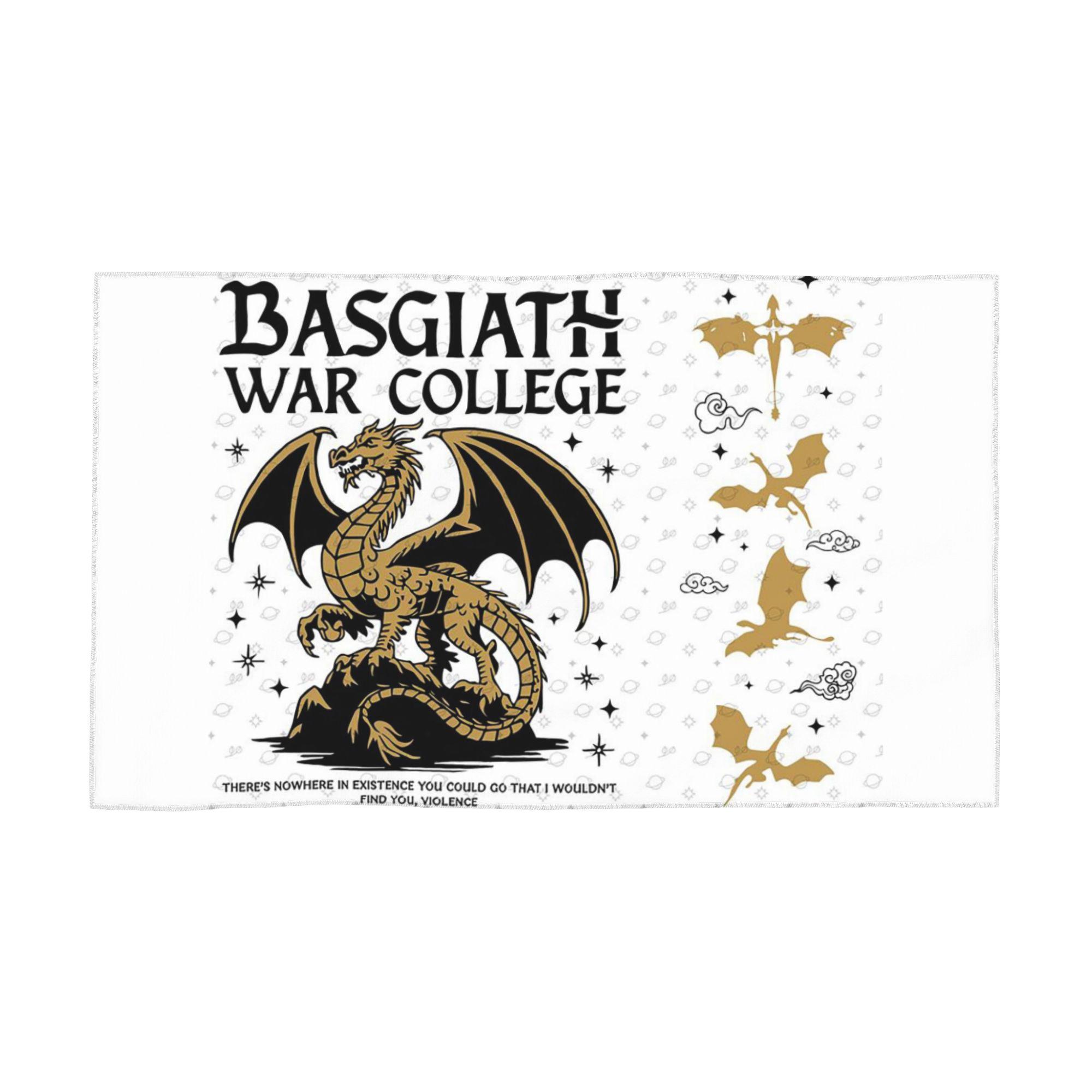 

Fourth Wing Basgiath War College Soft Face Towel Quick Dry Pool Bath Cotton Towels Breathable W30*H60(CM)
