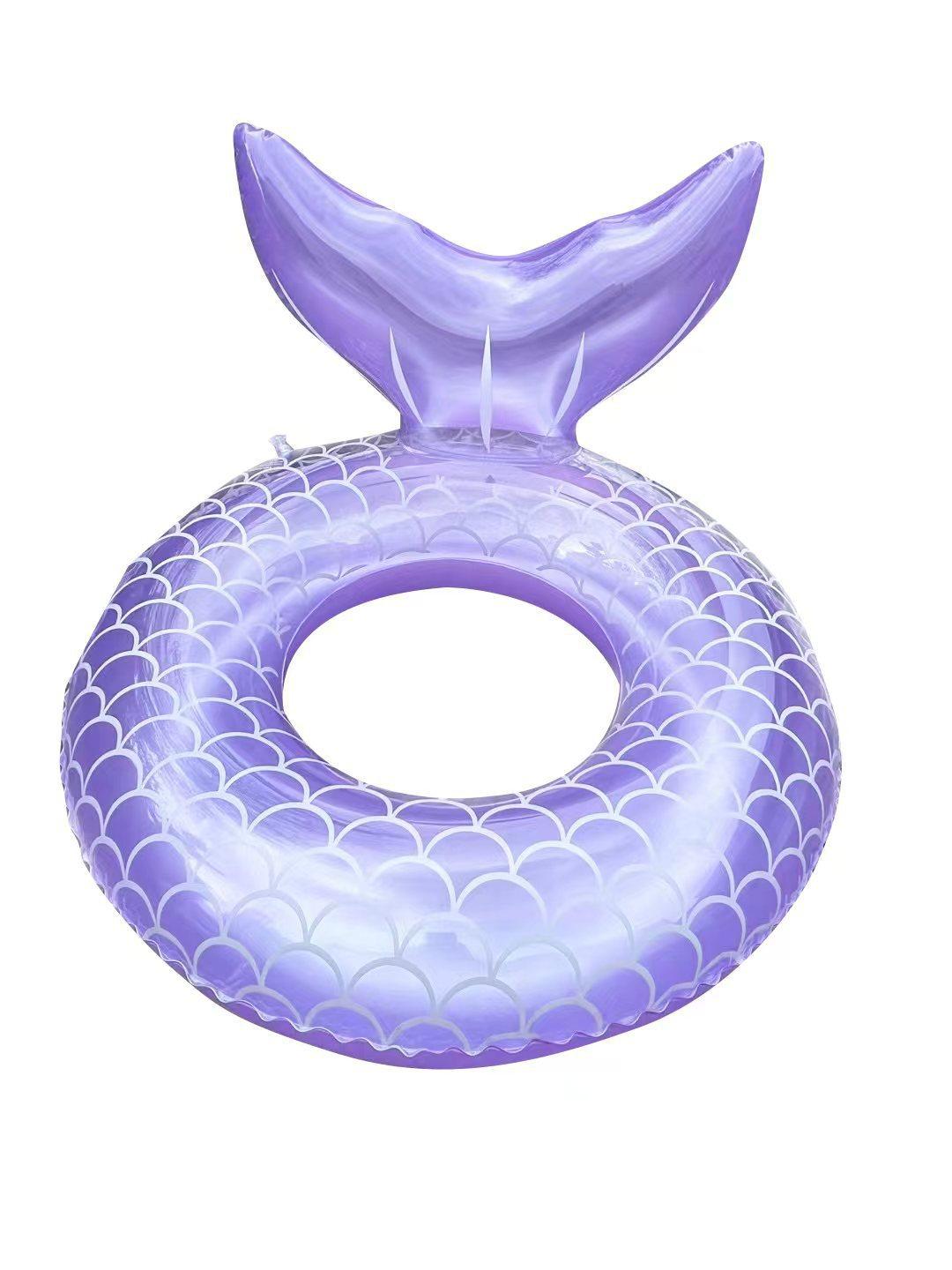 New Dream Purple Mermaid Underarm Swimming Ring Children S Sponge Bottom Fish Tail Crotch Seat (,Image style corresponds to:)
