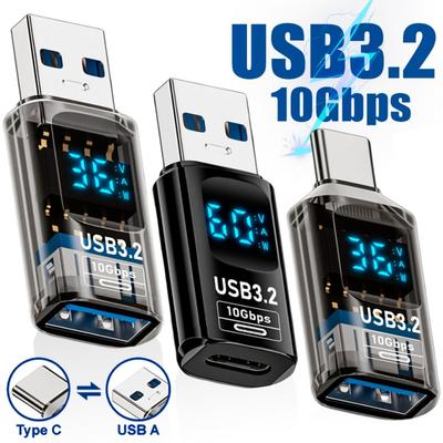 USB3.2 10Gbps Display Adapter USB C Male To USB Female Extension Converter Digital Fast Transfer Data Adapter for iPhone Laptop