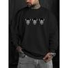 Suitable for Autumn And Winter. Men'S Fashionable Street Casual Crewneck Sweatshirt, Perfect for Gifting, with a Comfortable And Warm Fabric